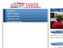 Tablet Screenshot of luckycheckcashing.com